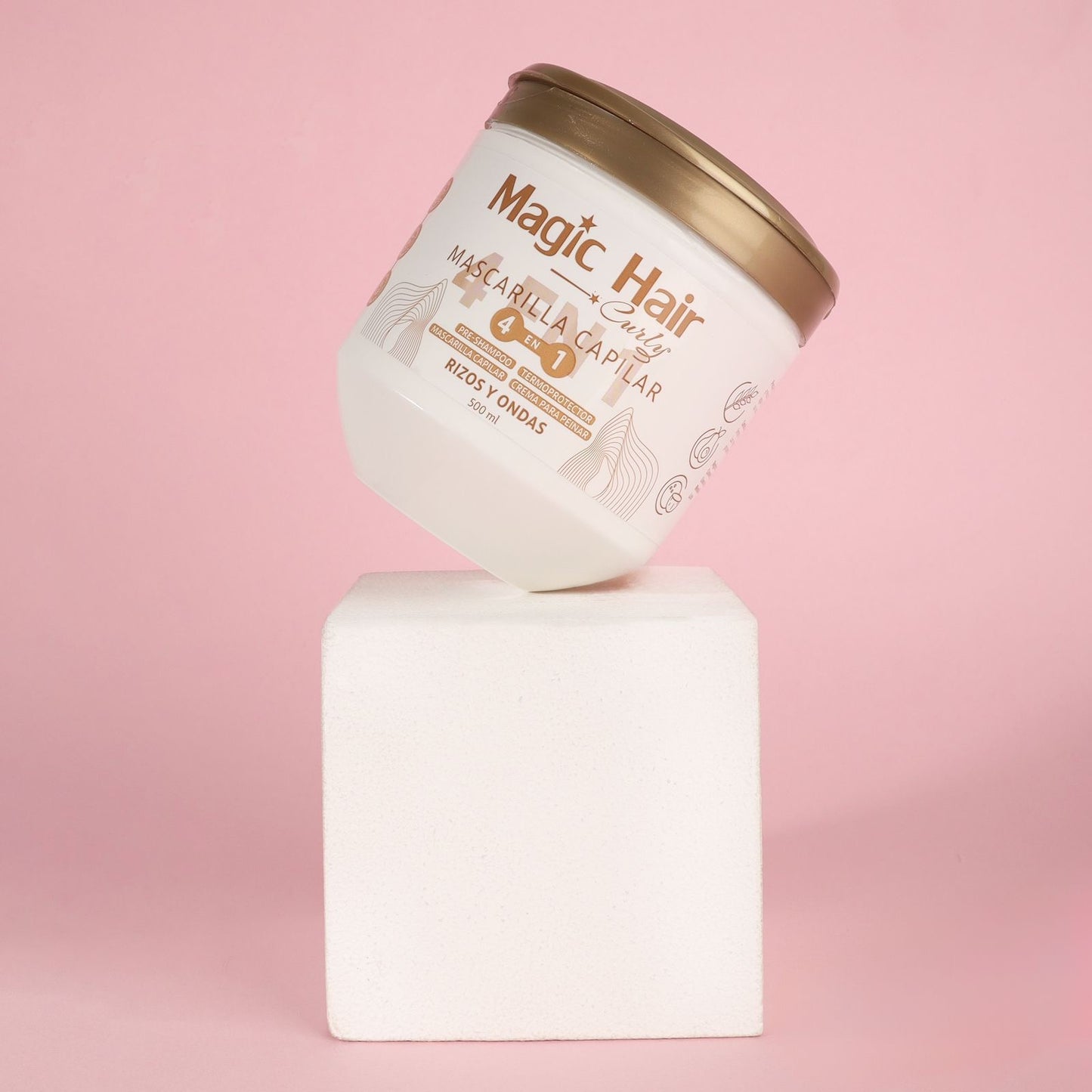 MASCARILLA CAPILAR 4 EN 1 PARA CABELLO RIZO