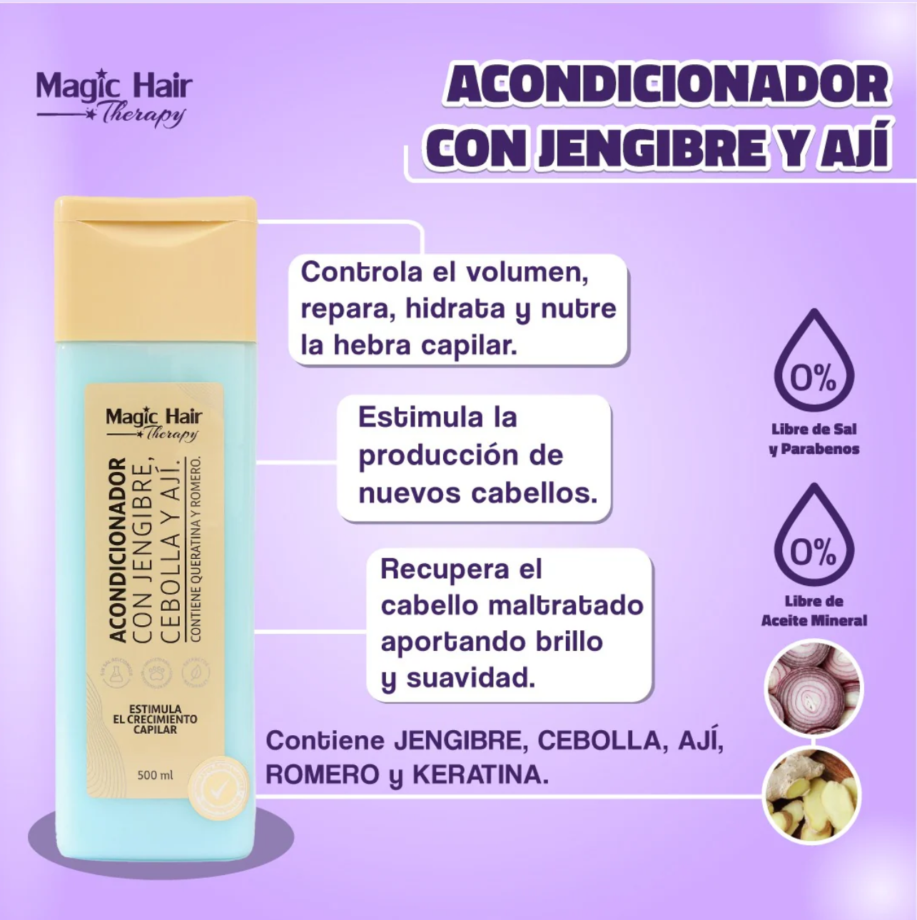 APRÈS-SHAMPOING MAGIC HAIR AU GINGEMBRE
