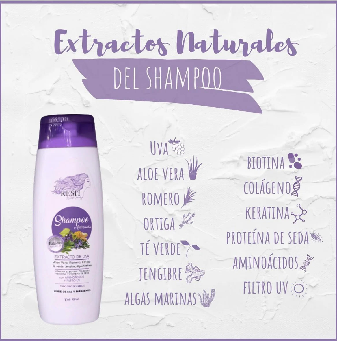 Shampoo Crecimiento Y Anticaída Kesh