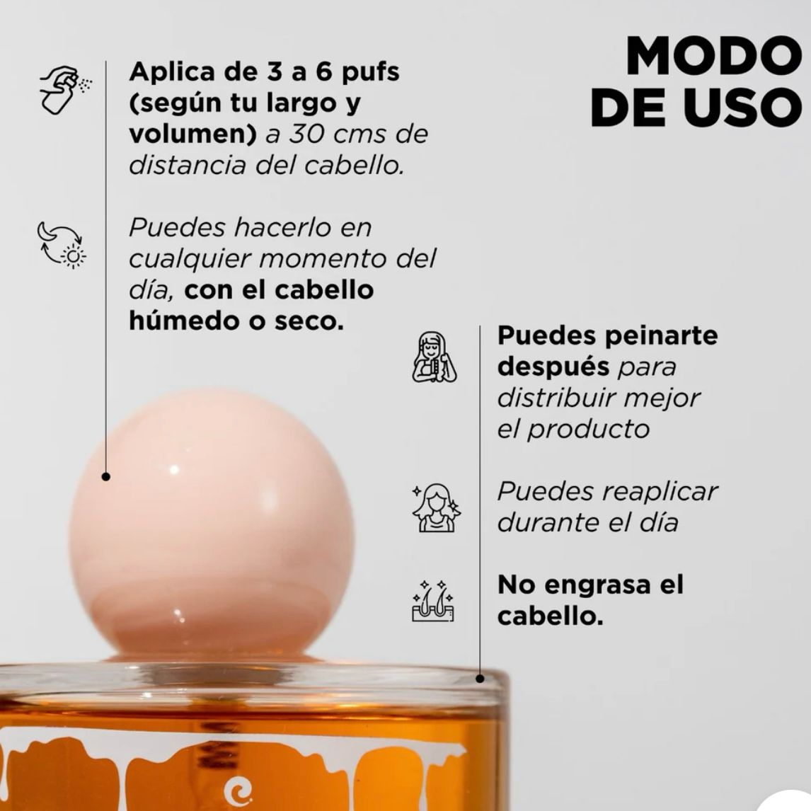 Perfume capilar de Miel