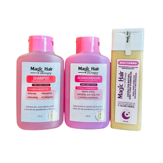 KIT CRECIMIENTO + RESTAURACIÓN NOCTURNO PARA CABELLO SECO