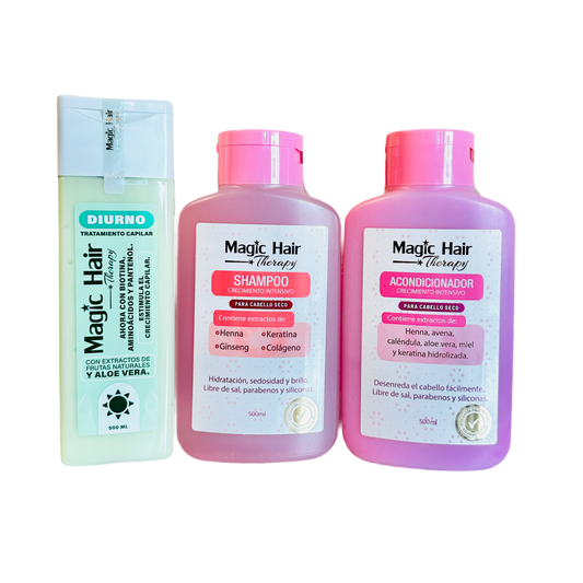 KIT CRCIMIENTO + RESTAURACIÓN DIURNO PARA CABELLO SECO