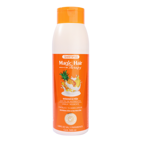SHAMPOO ANTI CAIDA BANANA Y PIÑA MAGIC HAIR