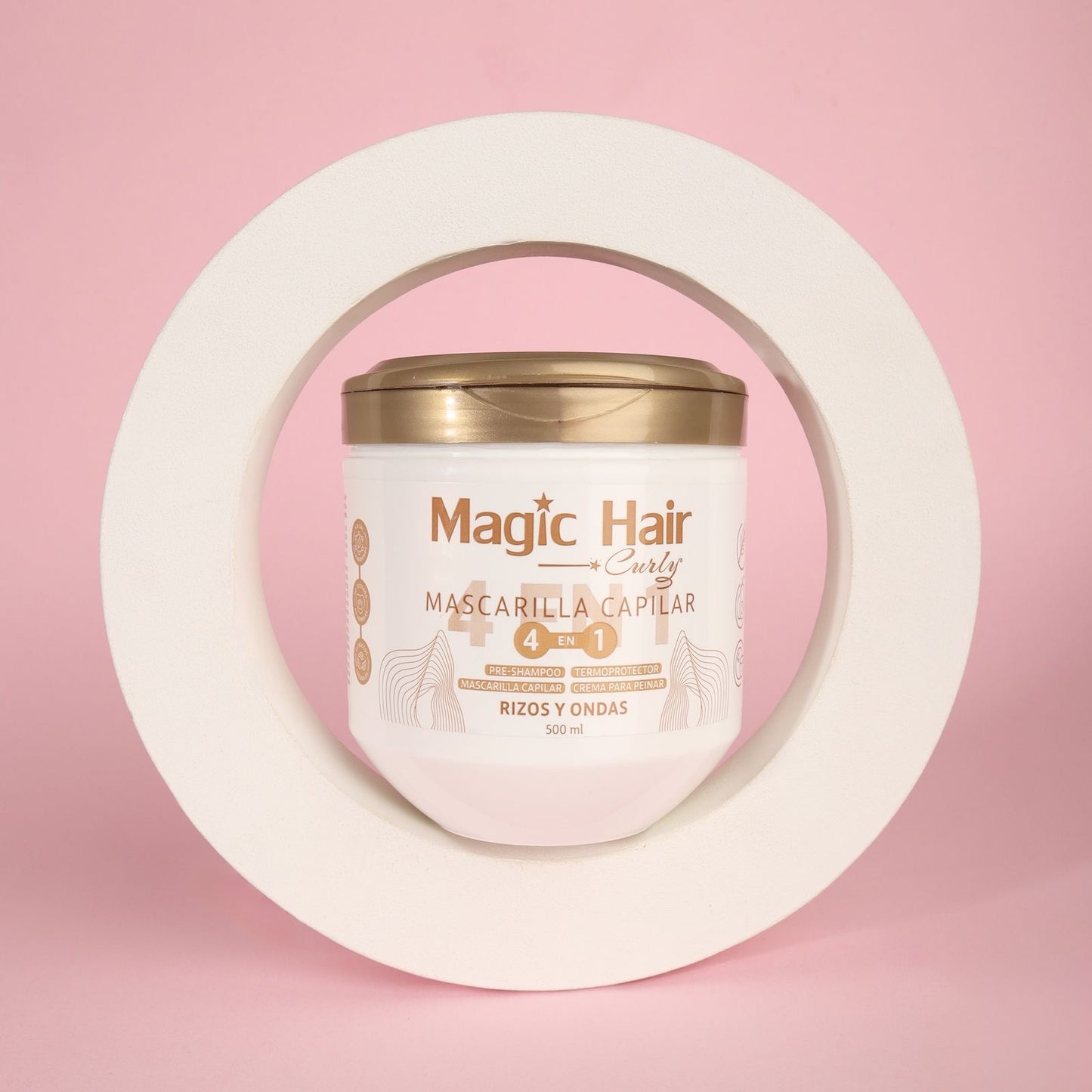 MASCARILLA CAPILAR 4 EN 1 PARA CABELLO RIZO