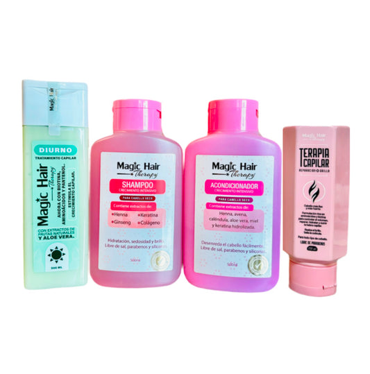 KIT CRECIMIENTO Y RESTAURACIÓN PARA CABELLO SECO + TERAPIA CAPILAR