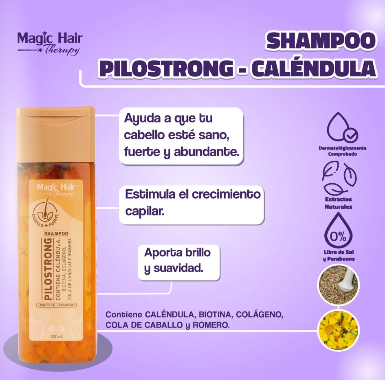 SHAMPOOING CHEVEUX MAGIQUE PILOSTRONG